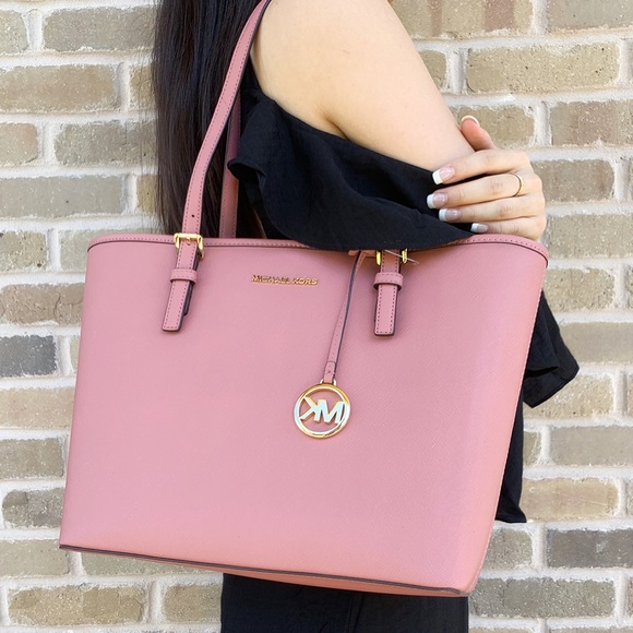 Michael Kors Pink tote trifold wallet SET - Picture 6 of 8